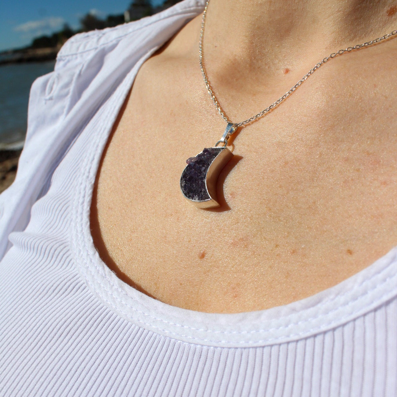 Collar Drusa Amatista