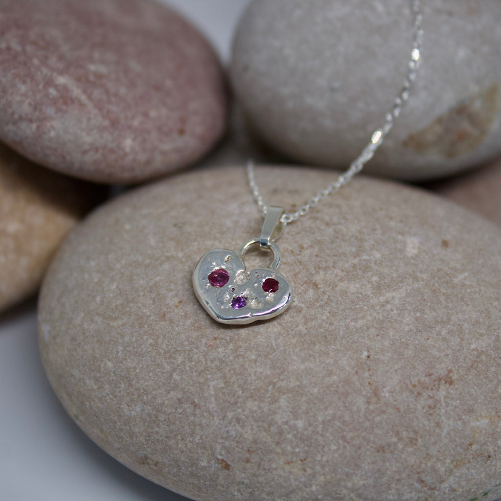 Collar Roma - Zafiro rubí amatista