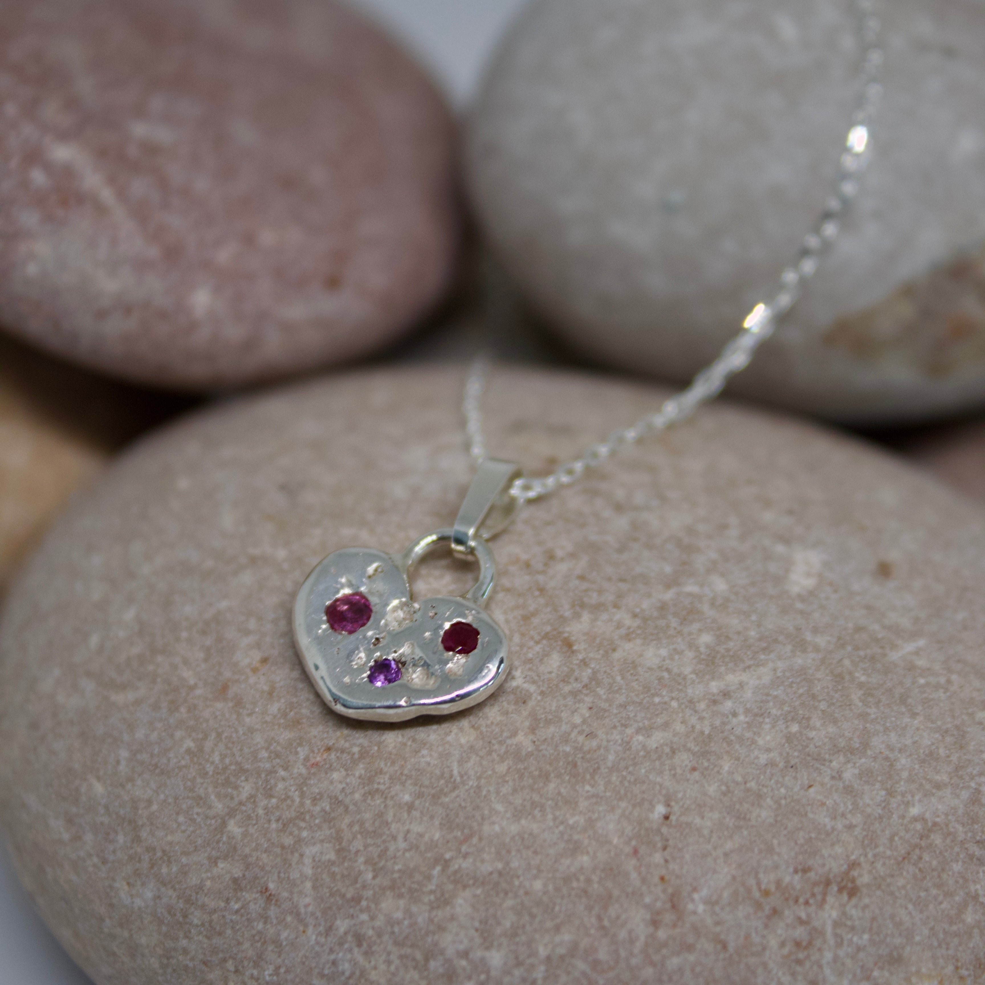 Collar Roma - Zafiro rubí amatista