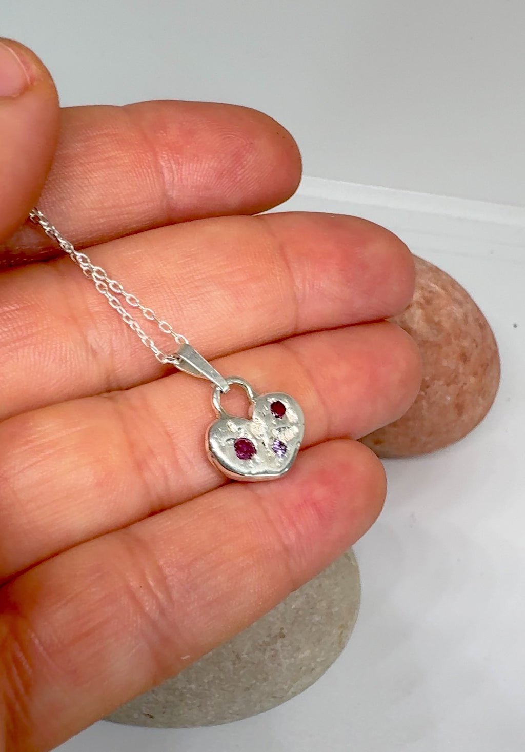 Collar Roma - Zafiro rubí amatista