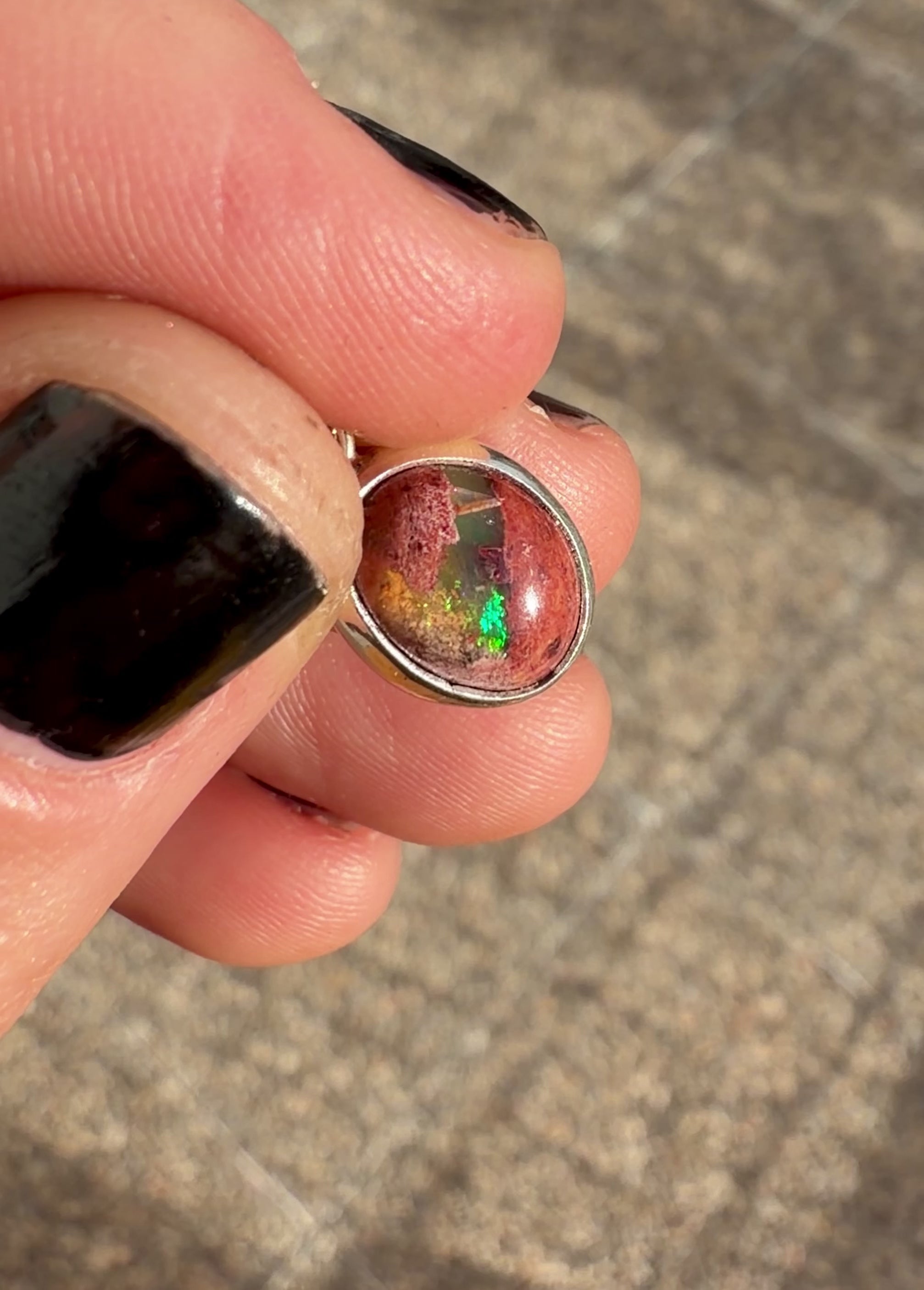 Collar ópalo de fuego